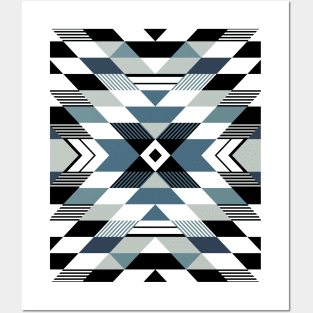 Modern Tribal Aztec Pattern Posters and Art